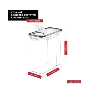 DWLLZA KITCHEN Juego de almacenamiento de recipientes de