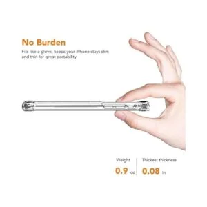 ANHONG Funda transparente para iPhone 11 con soporte para_2