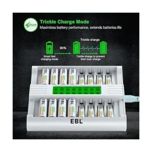 EBL Cargador de batería recargable de 16 bahías cargador_5