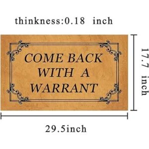 Alfombra de bienvenida genaric 29.5 x 17.7 pulgadas