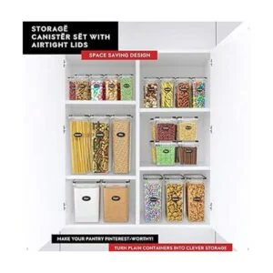 DWLLZA KITCHEN Juego de almacenamiento de recipientes de