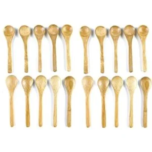 JapanBargain Cucharas de bambú para té o especias 2 4 x
