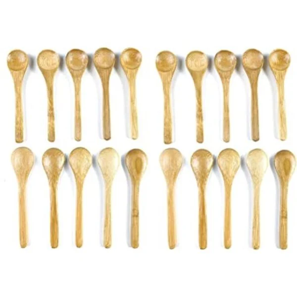 JapanBargain Cucharas de bambú para té o especias 2 4 x