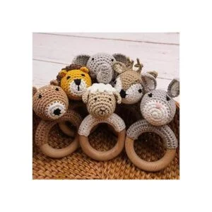 Joliecraft Woodland Friends Juguete de sonajero para_4