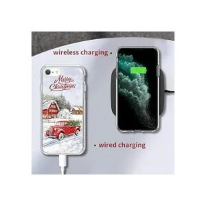 Newseego Funda de Navidad compatible con iPhone SE_2