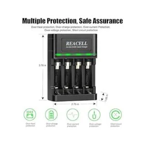 REACELL Cargador de batería de 1 hora para pilas_5
