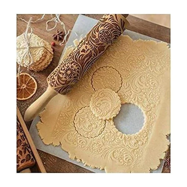 Rodillos en relieve para Navidad patrón de cachemira 3D_1