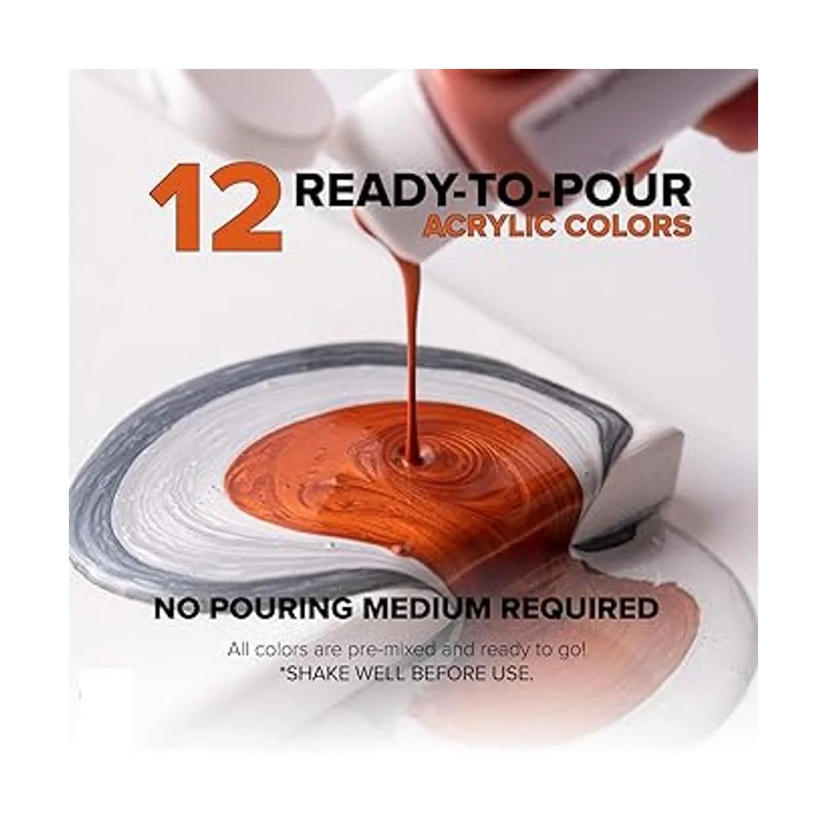 GenCrafts Juego de pintura acrílica metalizada para_3