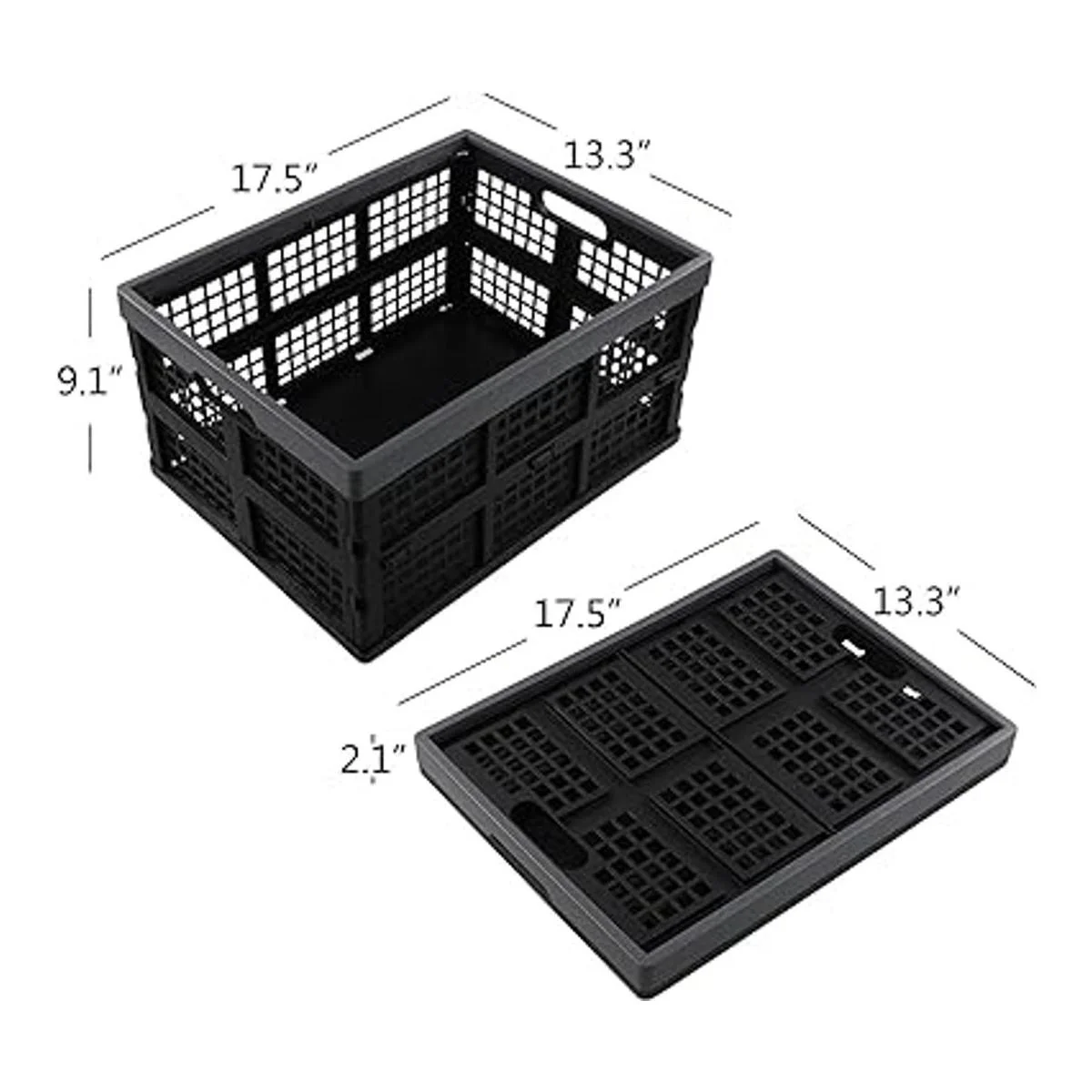 Sosody 34 L de almacenamiento de leche de plástico cesta