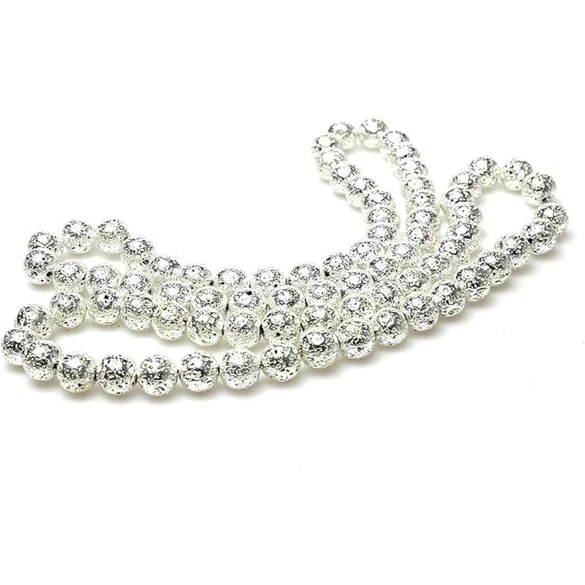 MJDCB Cuentas redondas sueltas de piedra volcánica natural_4