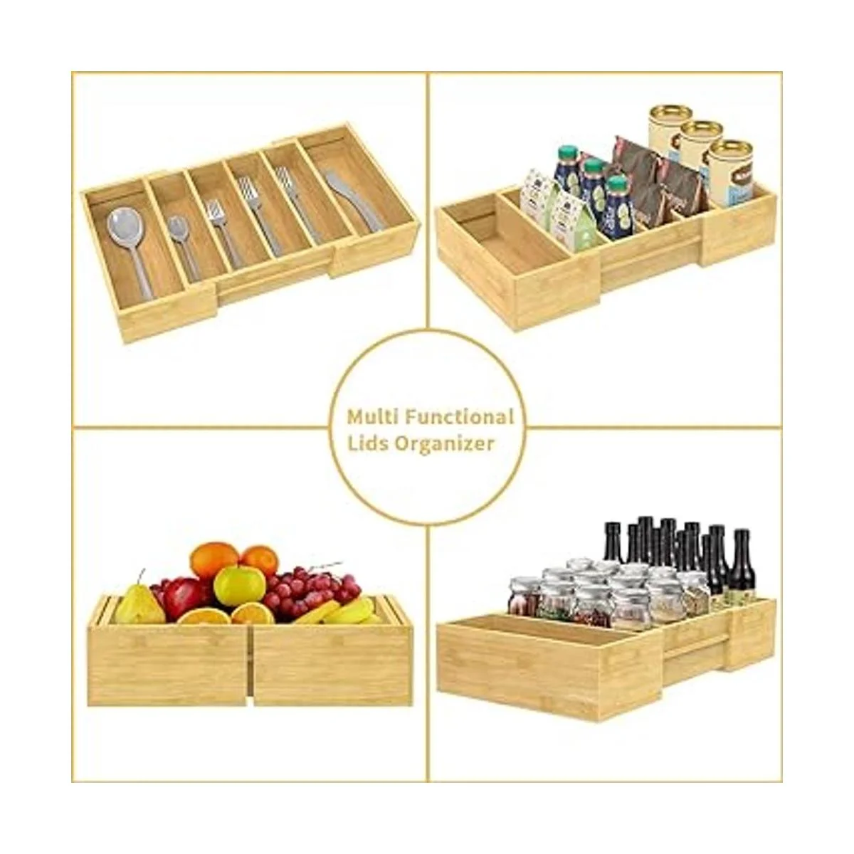 Organizador de tapa de contenedor de alimentos de bambú_5