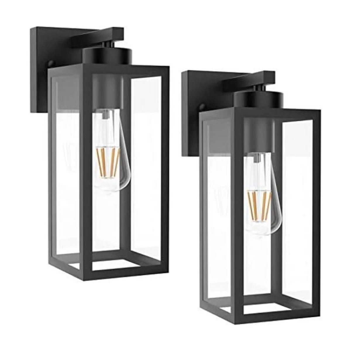 Tipace Paquete de 2 faroles de pared para exteriores_1