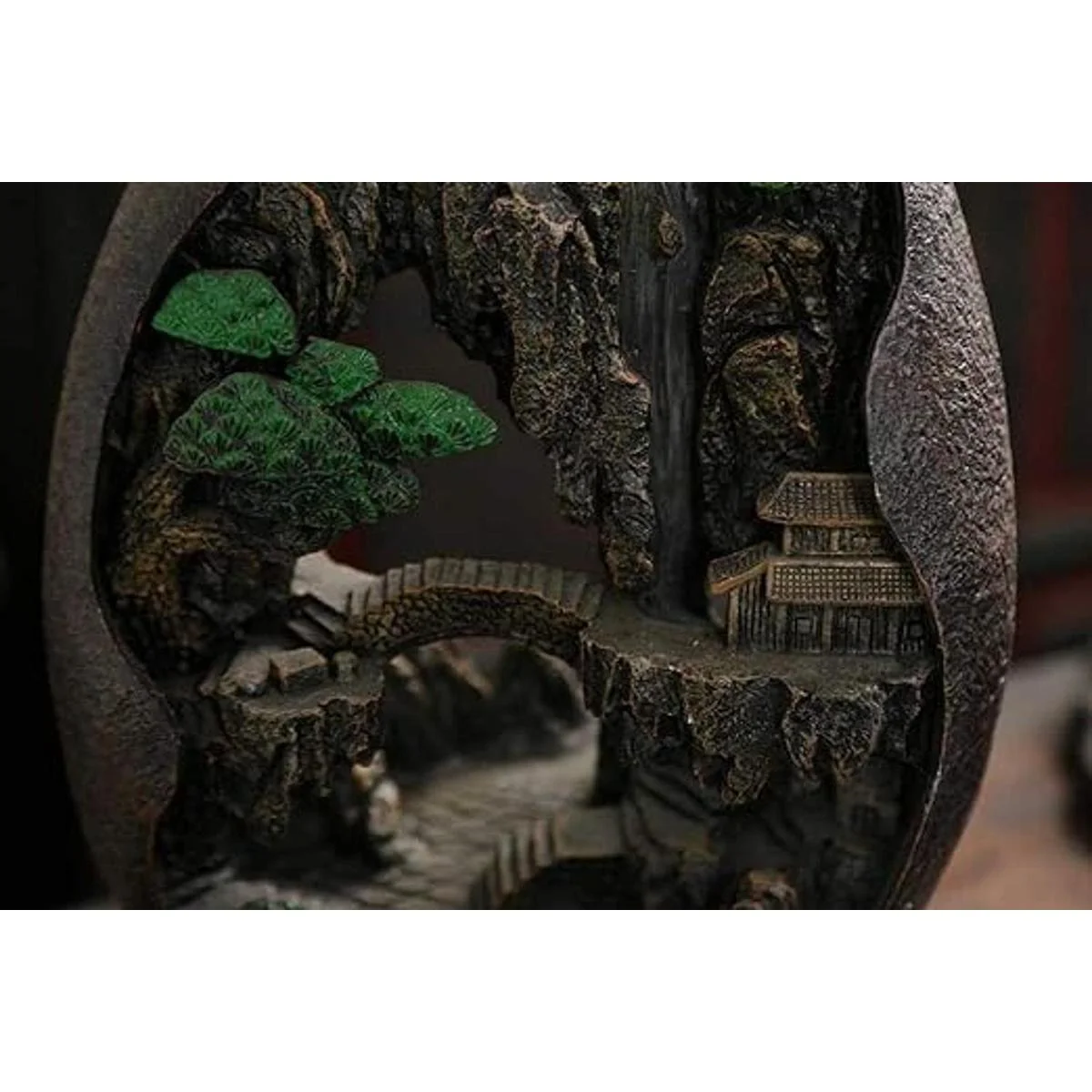 Quemador de incienso con diseño de cono de reflujo de