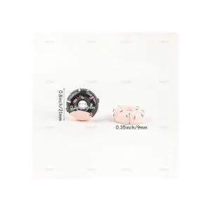 AUEAR Paquete de 30 dijes de resina para donas con parte