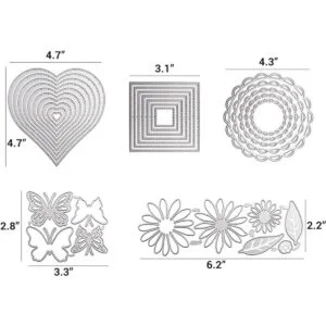 DailyTreasures Juego de 5 troqueles de corte 32 moldes_4