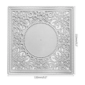 Nuevo marco de copo de nieve de corte de metal troquelado