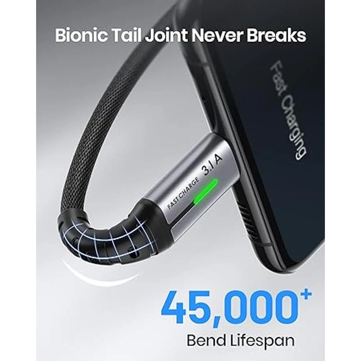 Cable USB C INIU Paquete de 5 cables USB tipo C de carga_4