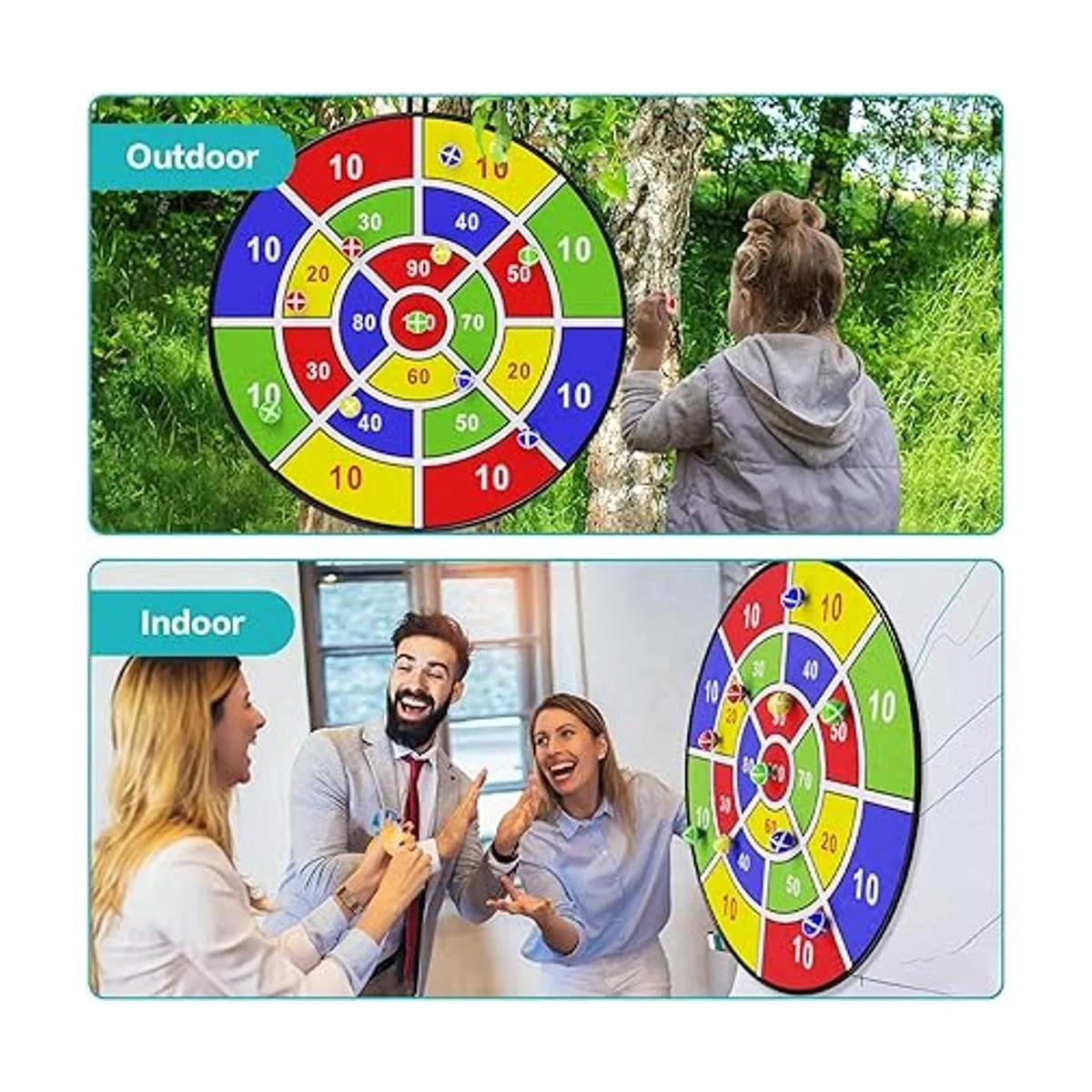 BooTaa Tablero de dardos grande de 29 pulgadas para_3