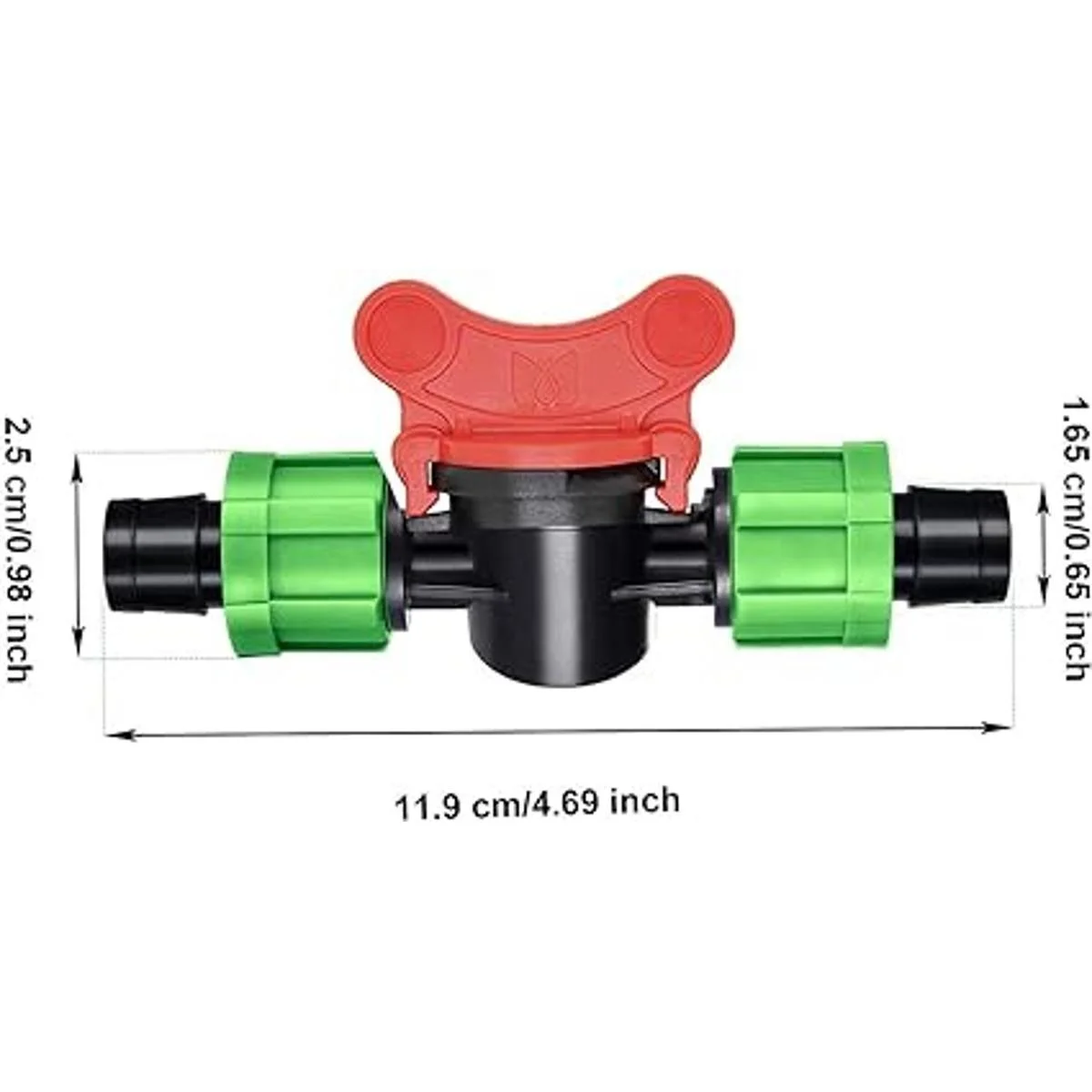 JIELUO Paquete de 6 tubos de riego por goteo de 0.5 in_2