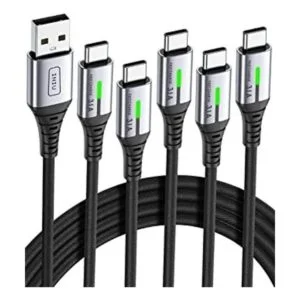 Cable USB C INIU Paquete de 5 cables USB tipo C de carga_1