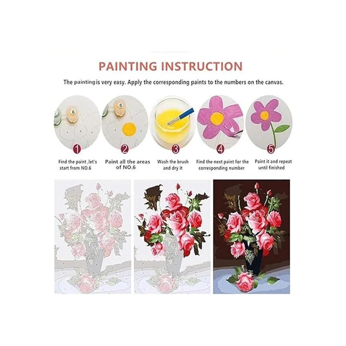 Nivvey DIY Kit de pintura por números para adultos_2