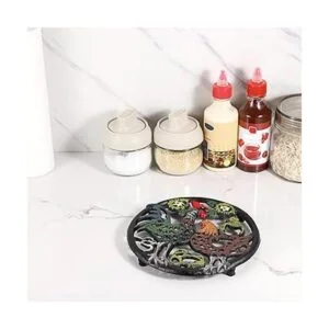 Sumnacon Juego de 2 moldes de hierro fundido de 8.0 in