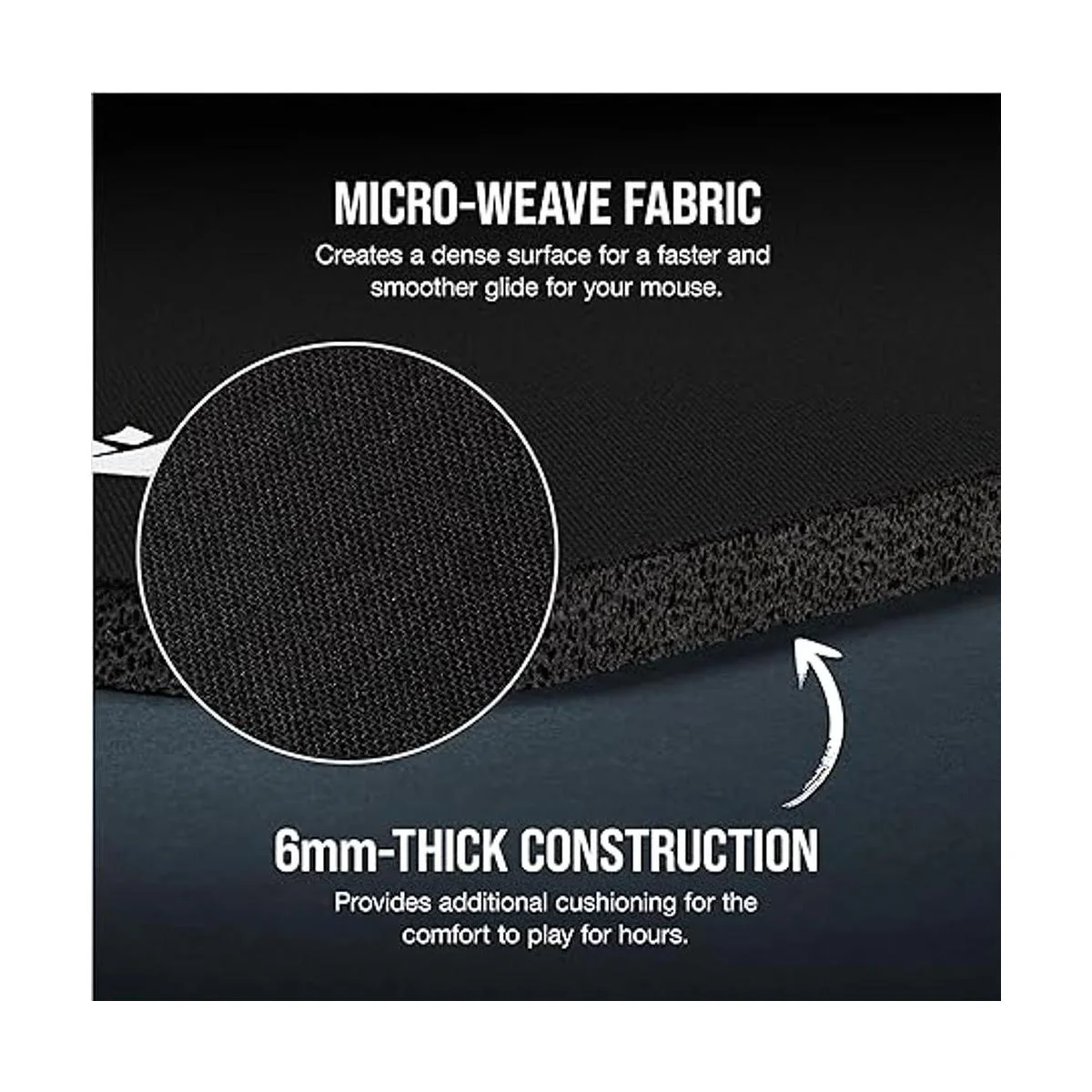 Corsair MM200 PRO Alfombrilla de mouse de tela prémium a_4