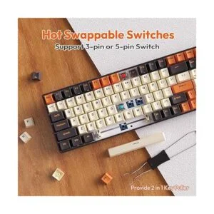 RK ROYAL KLUDGE Teclado mecánico inalámbrico RK100_3