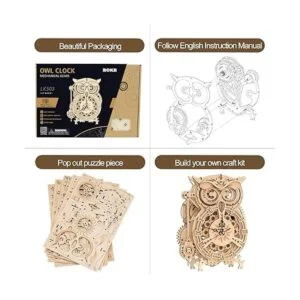 ROKR Rompecabezas de madera 3D para adultos kit de modelo_4