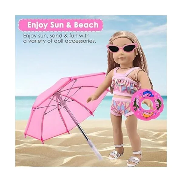 Acelane American Doll Juego de maleta de viaje para niña