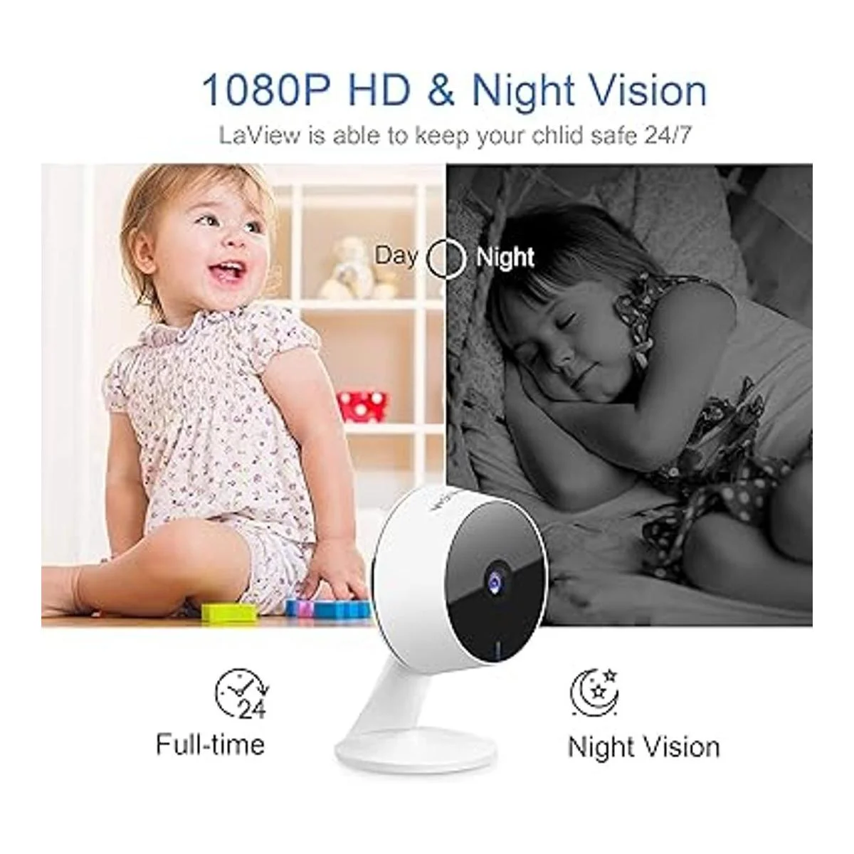 LaView Cámaras de seguridad de 4 piezas cámara de_4