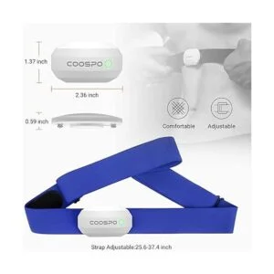 COOSPO Correa de pecho con Bluetooth para monitor de_5
