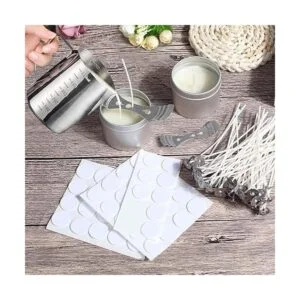 DINGPAI 20 soportes para mecha de vela 180 calcomanías