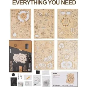 ROKR Rompecabezas de madera 3D para adultos kit de modelo_6