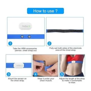 COOSPO Correa de pecho con Bluetooth para monitor de_6