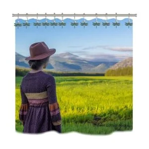 Aimoye Ganchos para cortina de ducha diseño de libélula_6