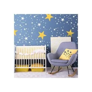 Juego de 6 plantillas de estrella reutilizables con diseño