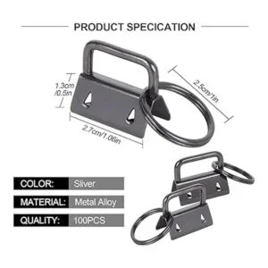 100 juegos de llaves de 1 pulgada con llaveros llavero de