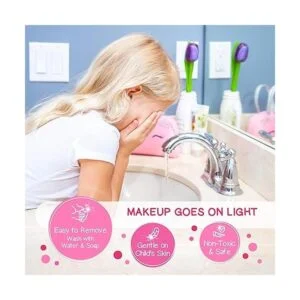 Sprinkles Toyz Kit de maquillaje real para niñas pequeñas