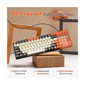 RK ROYAL KLUDGE Teclado mecánico inalámbrico RK100_4