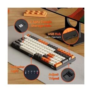 RK ROYAL KLUDGE Teclado mecánico inalámbrico RK100_6