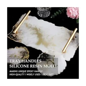 Juego de 2 moldes de silicona grandes con asas juego de