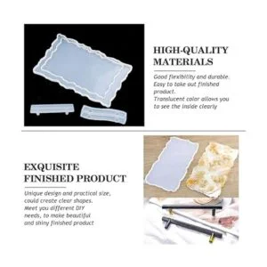 Juego de 2 moldes de silicona grandes con asas juego de