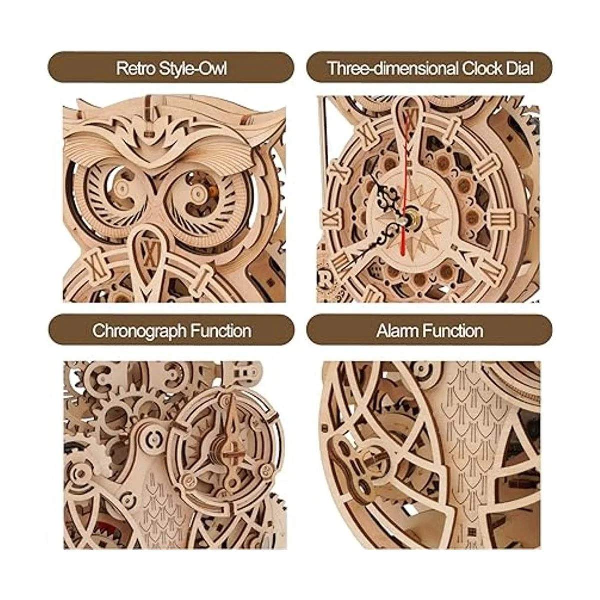 ROKR Rompecabezas de madera 3D para adultos kit de modelo_3