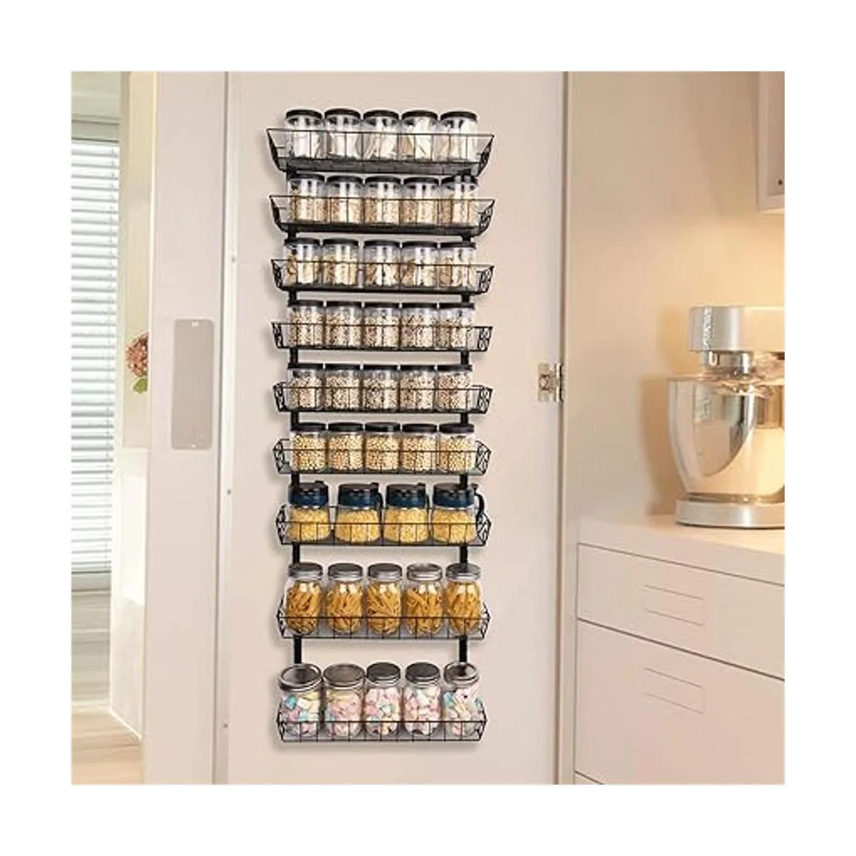 SWOMMOLY Estante de pared ajustable para especias 9_2