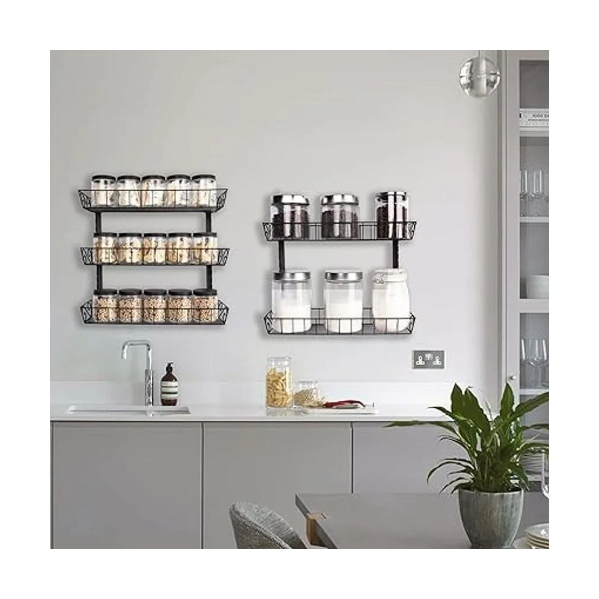 SWOMMOLY Estante de pared ajustable para especias 9_4