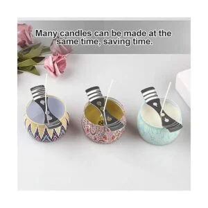 DINGPAI 20 soportes para mecha de vela 180 calcomanías