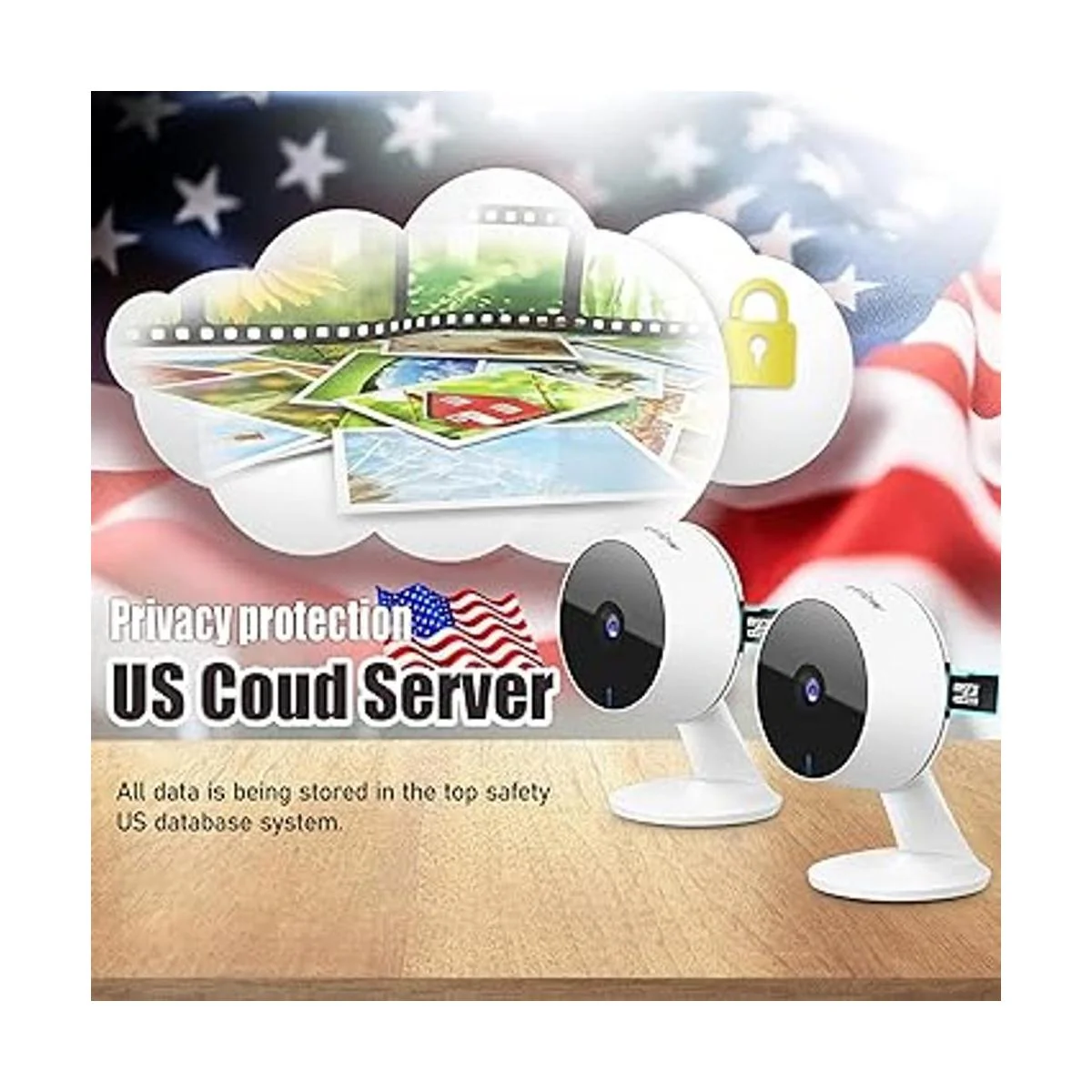 LaView Cámaras de seguridad de 4 piezas cámara de_6