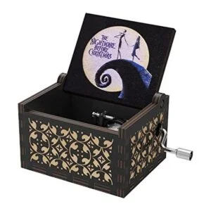 Caja de música de madera para Halloween diseño de_1