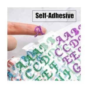 Pegatinas de alfabeto de colores 10 hojas pegatinas de